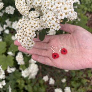 boucles d'oreille coquelicots